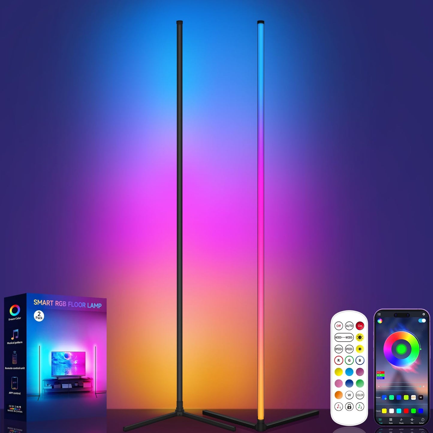 Tyute Corner Floor Lamp,