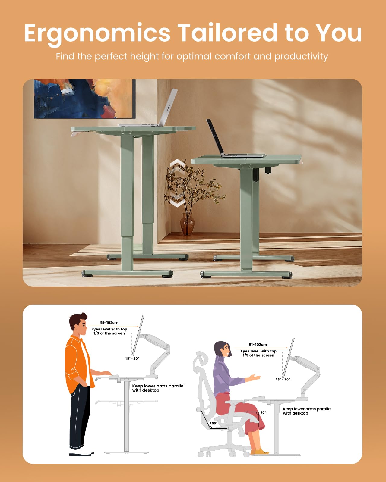 ErGear Height Adjustable Electric Standing Desk