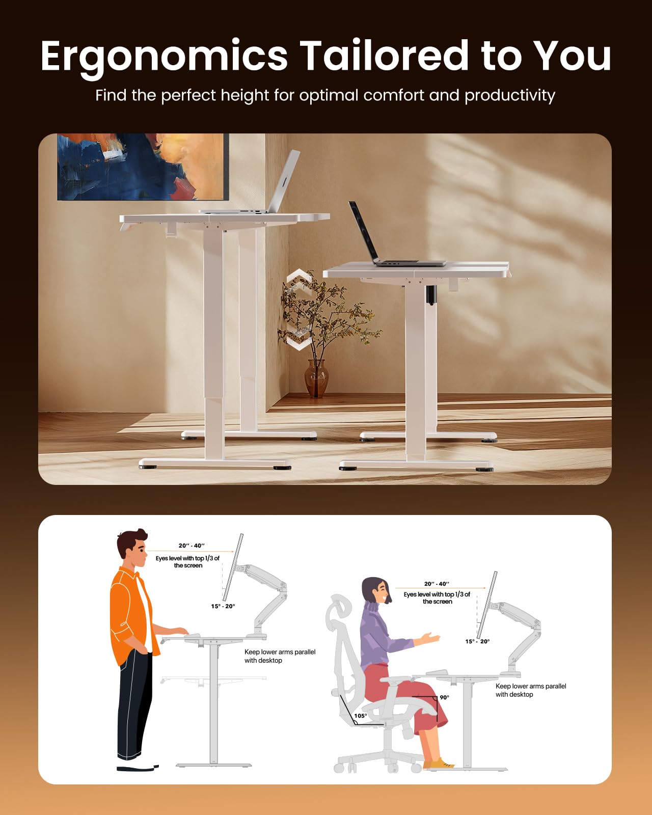 ErGear Height Adjustable Electric Standing Desk