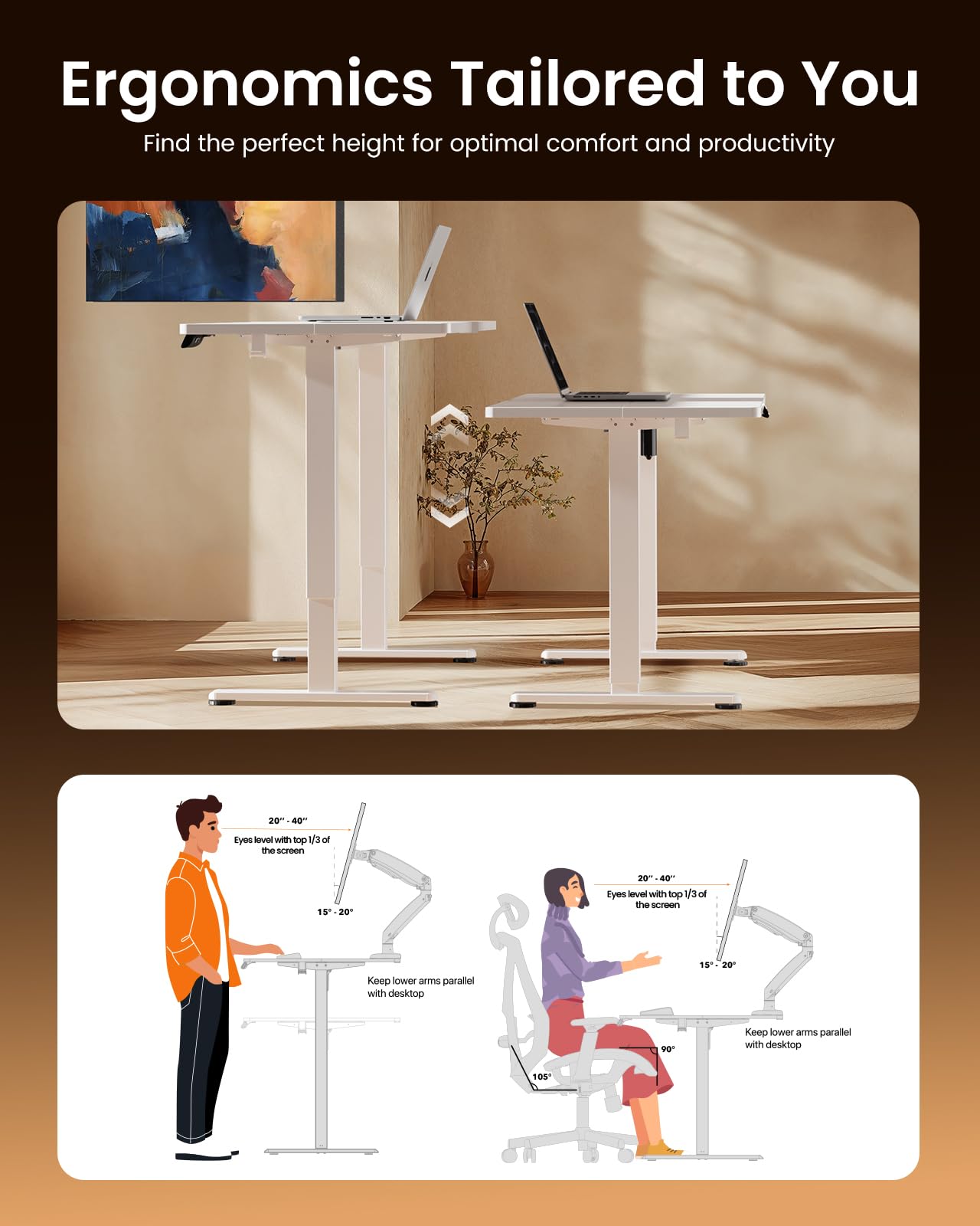 ErGear Height Adjustable Electric Standing Desk
