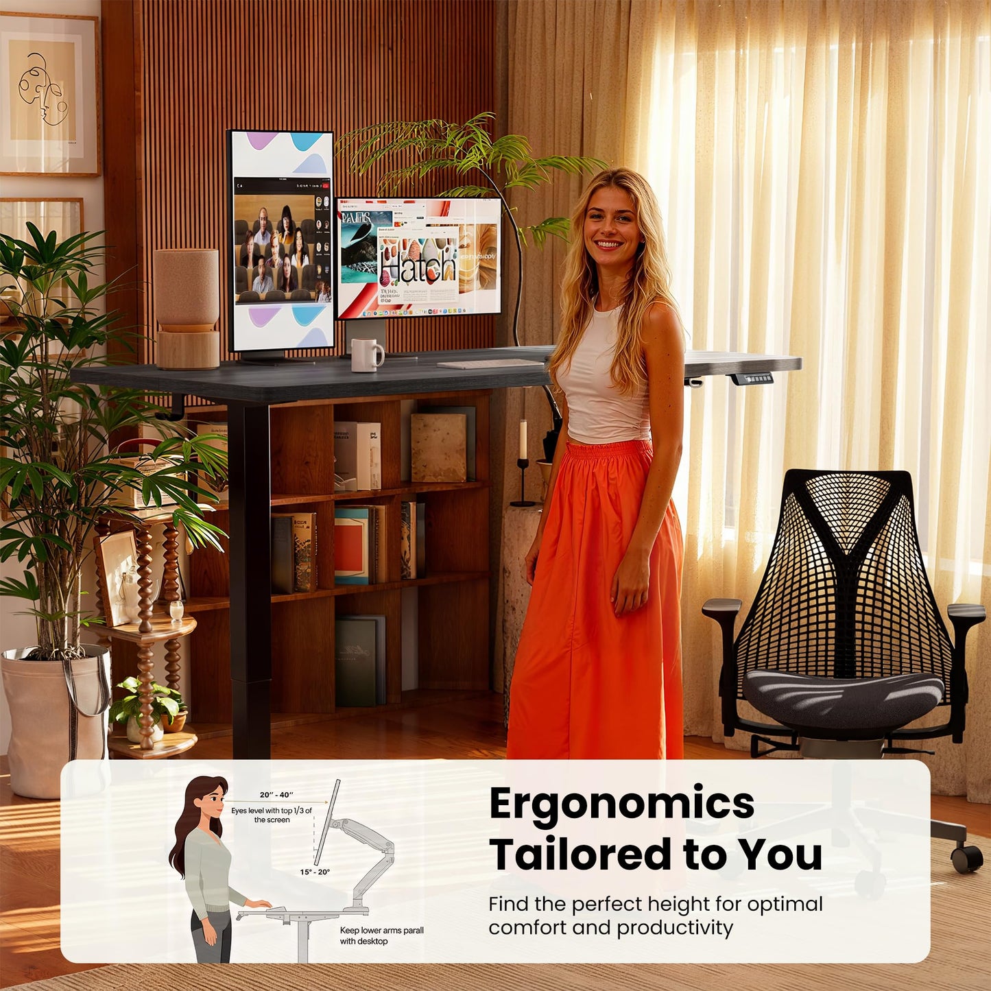 ErGear Height Adjustable Electric Standing Desk