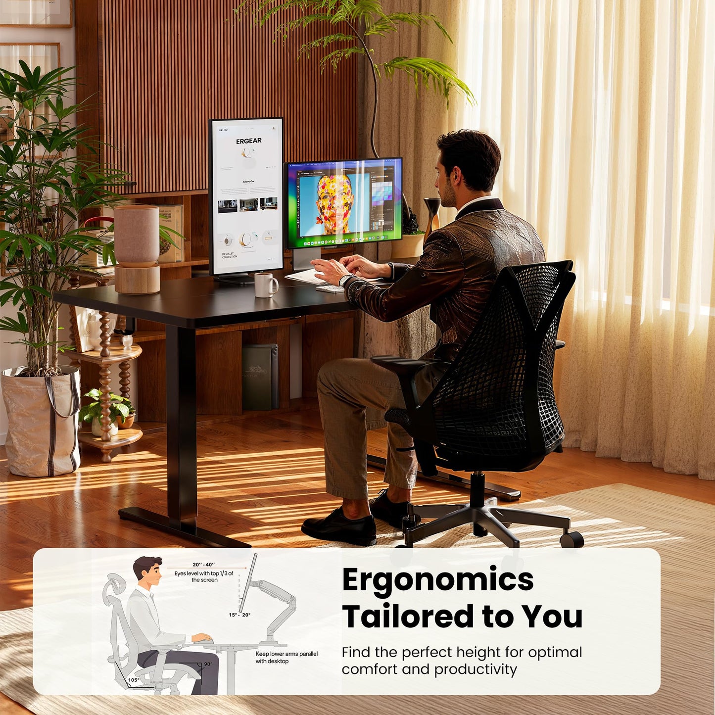 ErGear Height Adjustable Electric Standing Desk